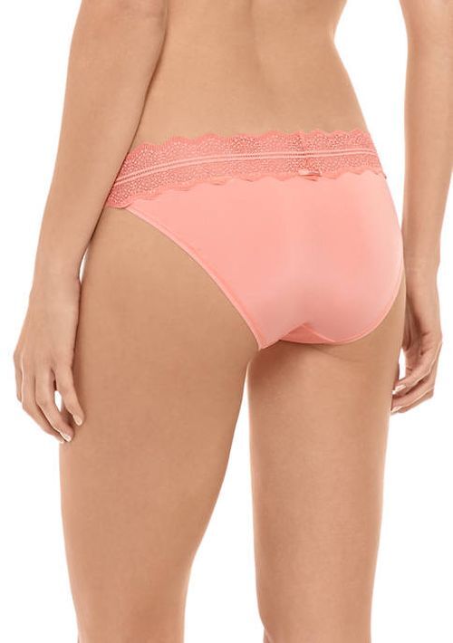 NWT Calvin Klein QD3780 “Micro” Low-rise Microfiber with Lace Bikini, Dark Green