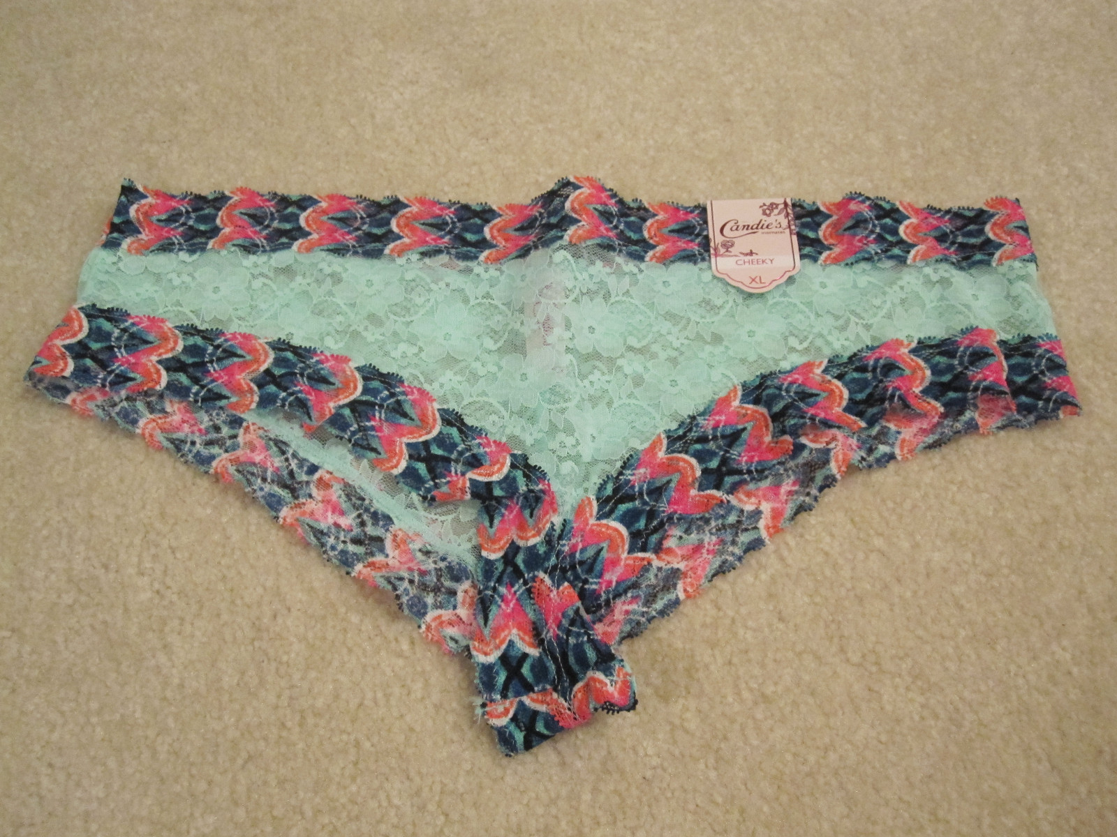 Candies ladies panties cheeky 8 XL new with tags teal