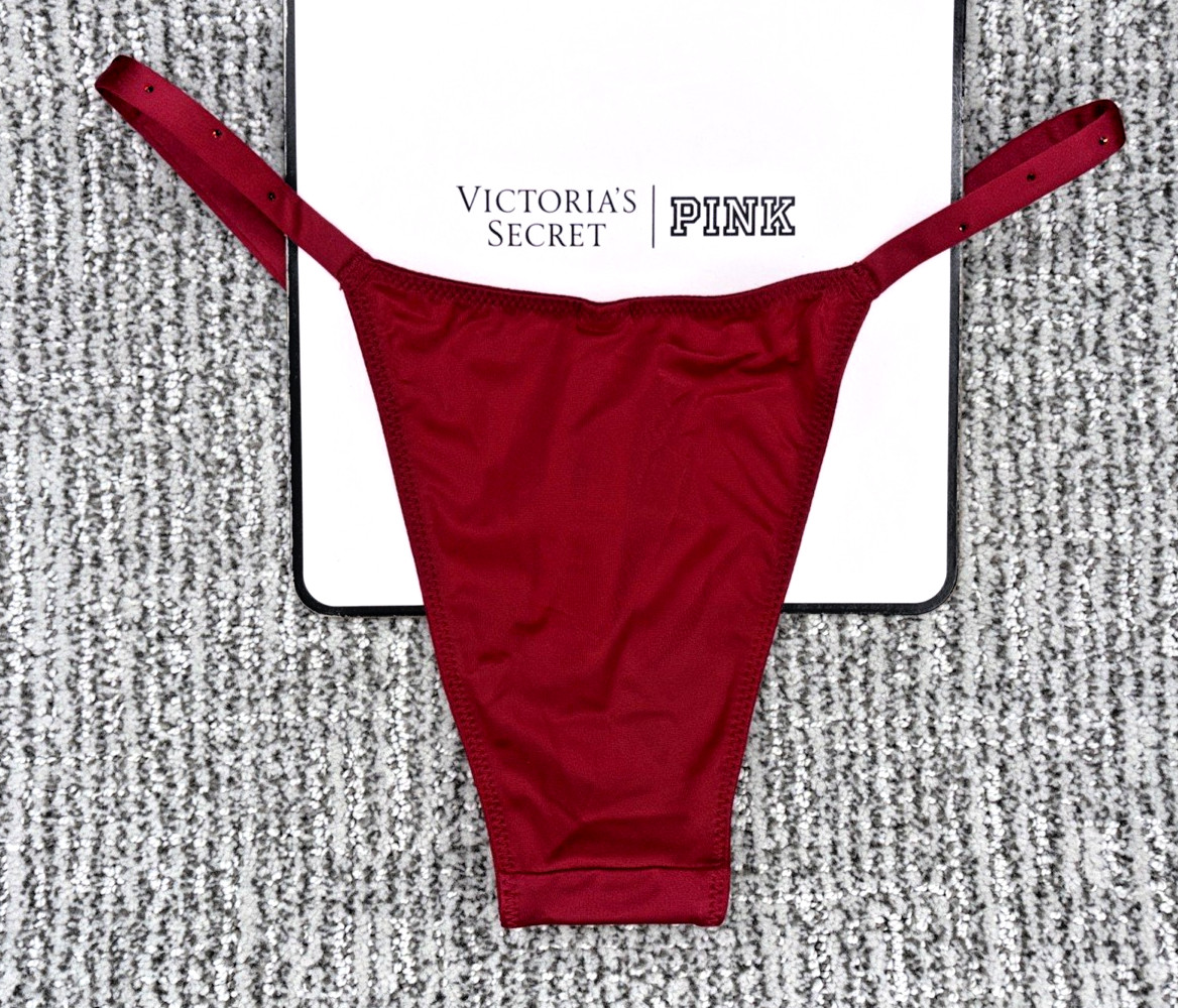 Victoria’s Secret Very Sexy NWT XL Red Sparkle Shine Strap Brazilian Panty