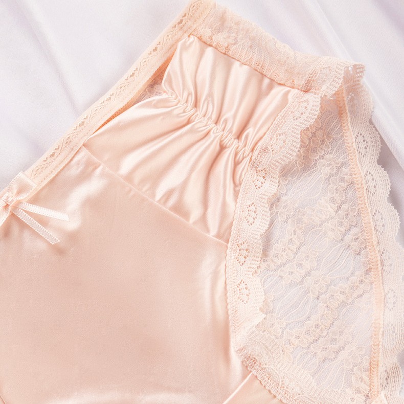 3 Pack Lot Sexy Womens Lace Satin Panties Underwear See Through Lingeries Briefs