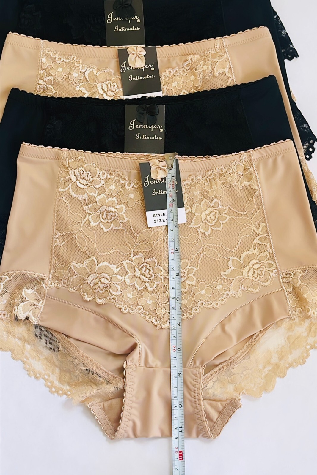 Lot 3/6 Pack High Waisted Briefs Tummy Control Girdles Lace Shaper Panties 69076