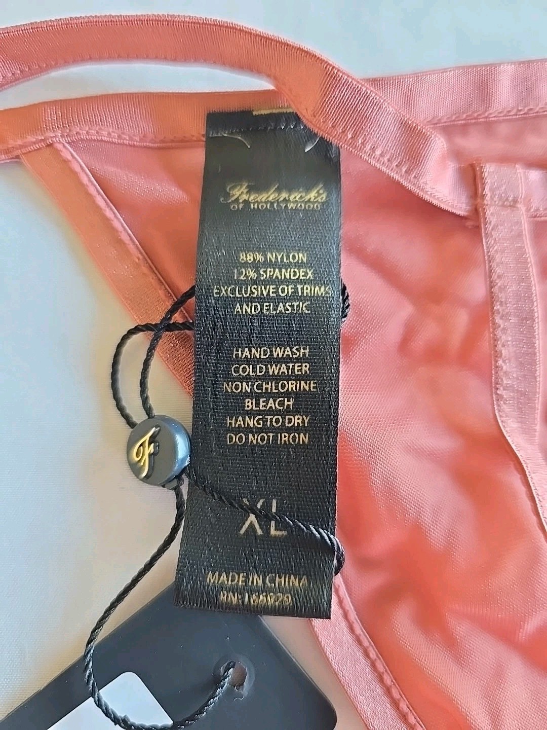 Fredericks Of Hollywood Pia G String Brick Dust XL NWT