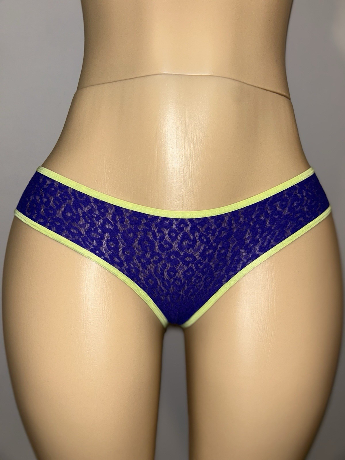 Victoria Secret Panties Y2K Size Small Neon Animal Print Funky