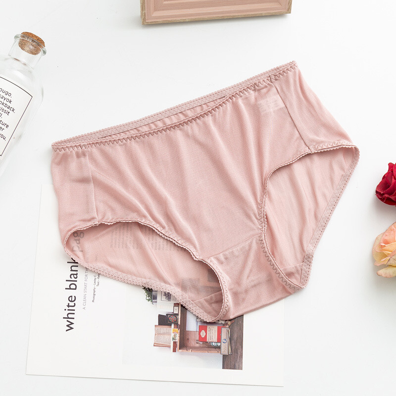 100% Mulberry Silk 3 Pack Women Basic Panties Briefs Underwear Lingerie TG006