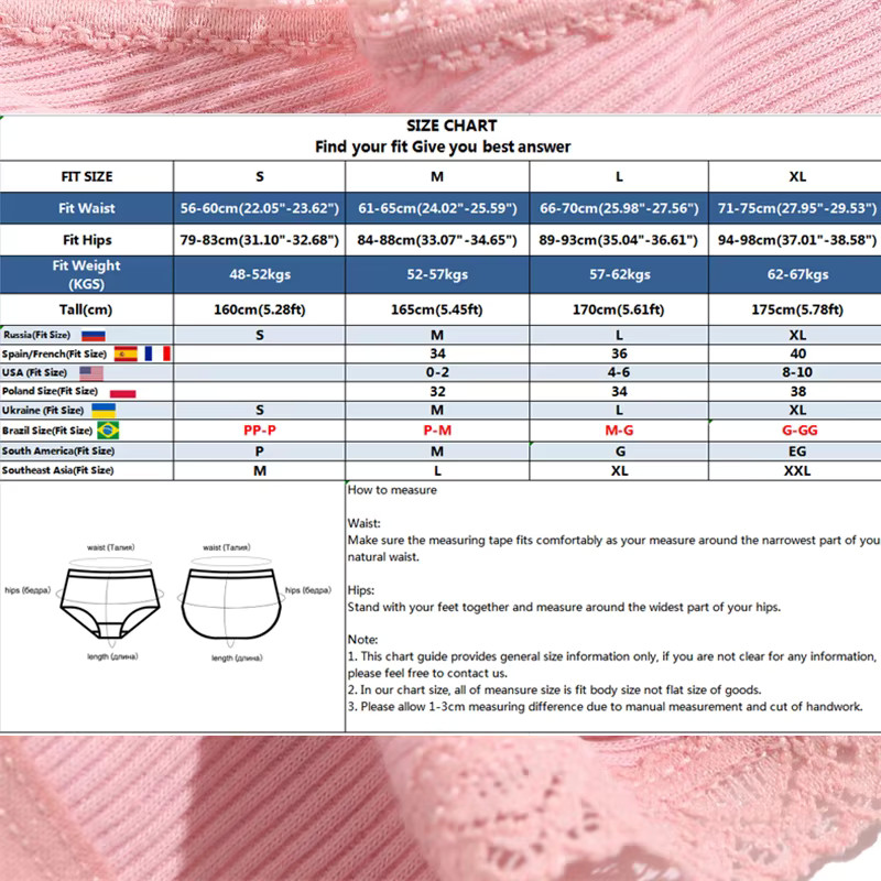 5 Cotton Panties G-String Women’s T-Back Lingerie Briefs Adjustable Waist Thong