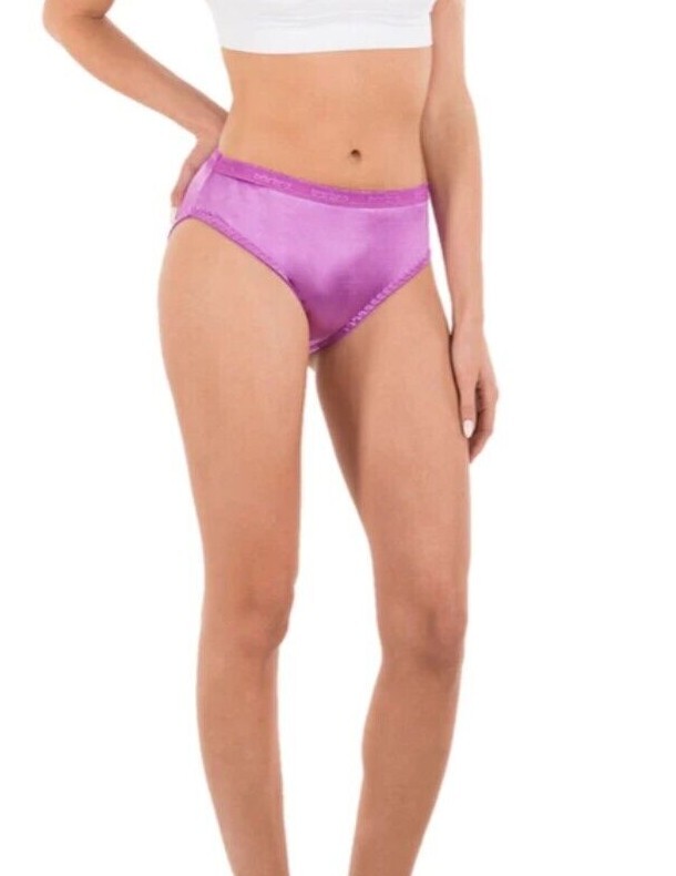Coco Secret Full Coverage High Waist Light Tummy Control Satin Bikini Panties