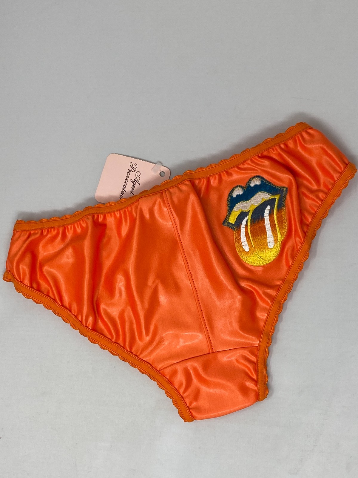 Agent Provocateur For The Rolling Stones Neon Orange Brief Medium NWT