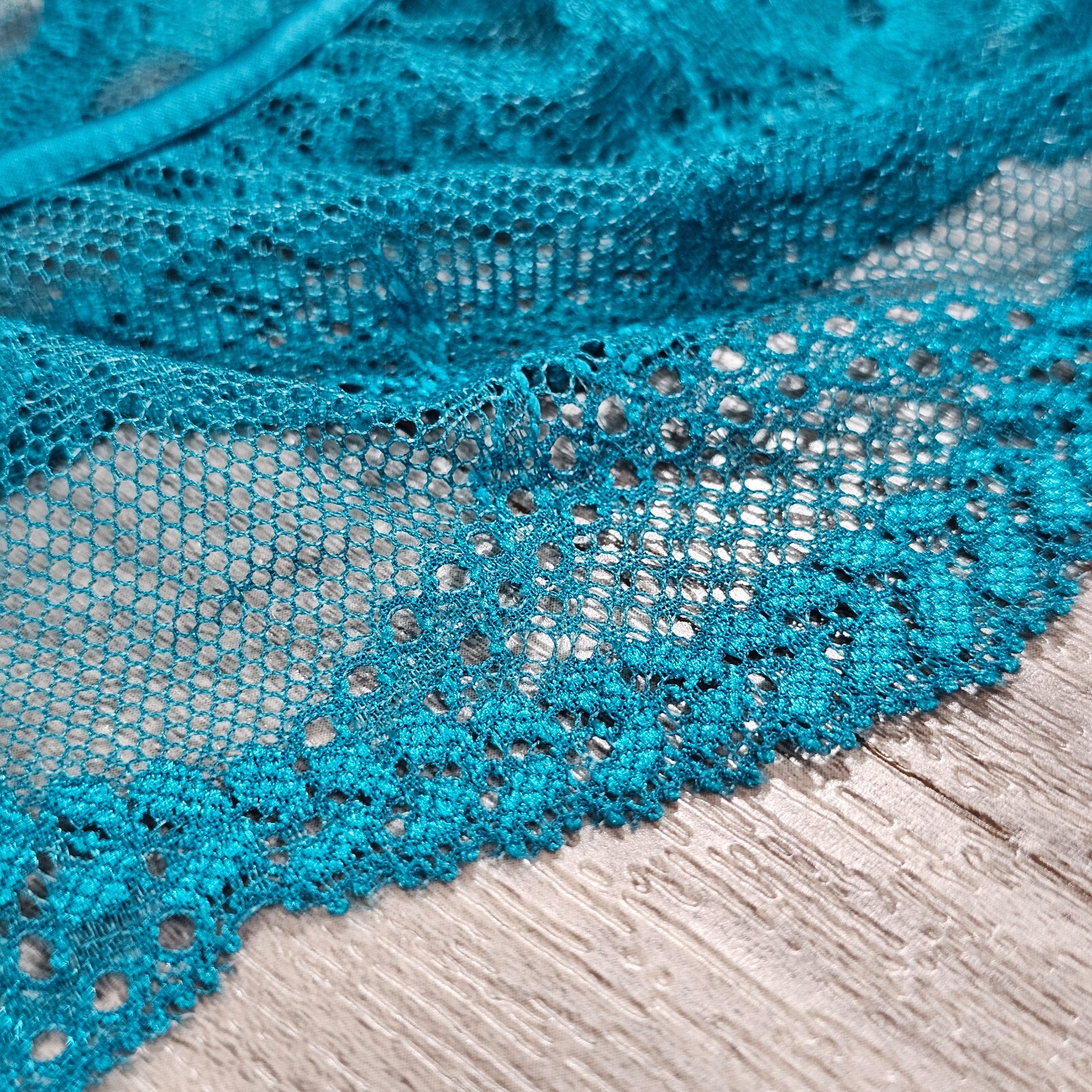 Honey Birdette Jade Blue Lace Brief Panty Size XL