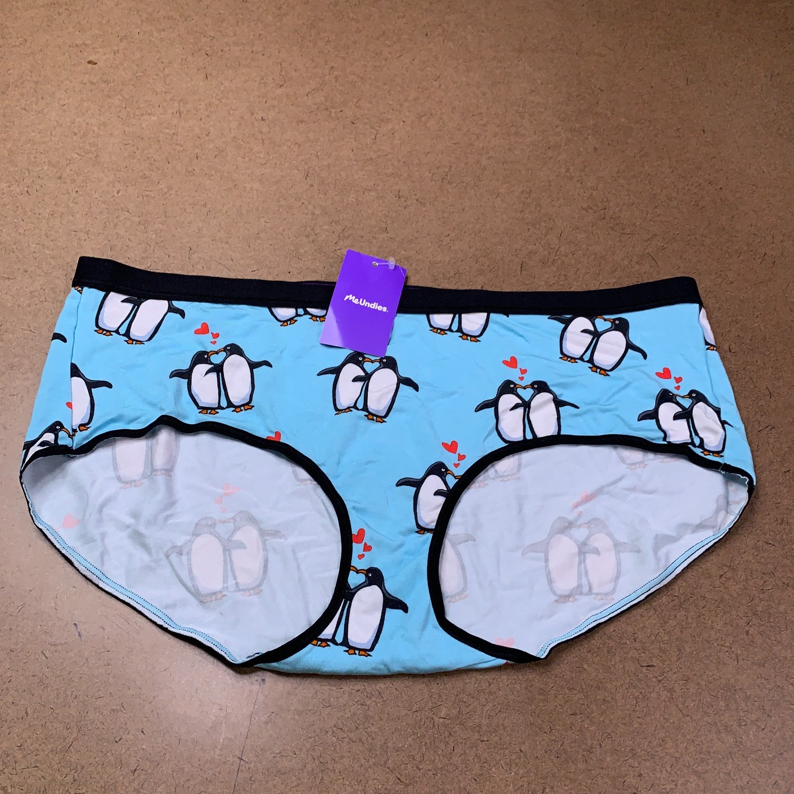 MeUndies Womens Size 2XL Blue Penquin Hipster Panty NWT