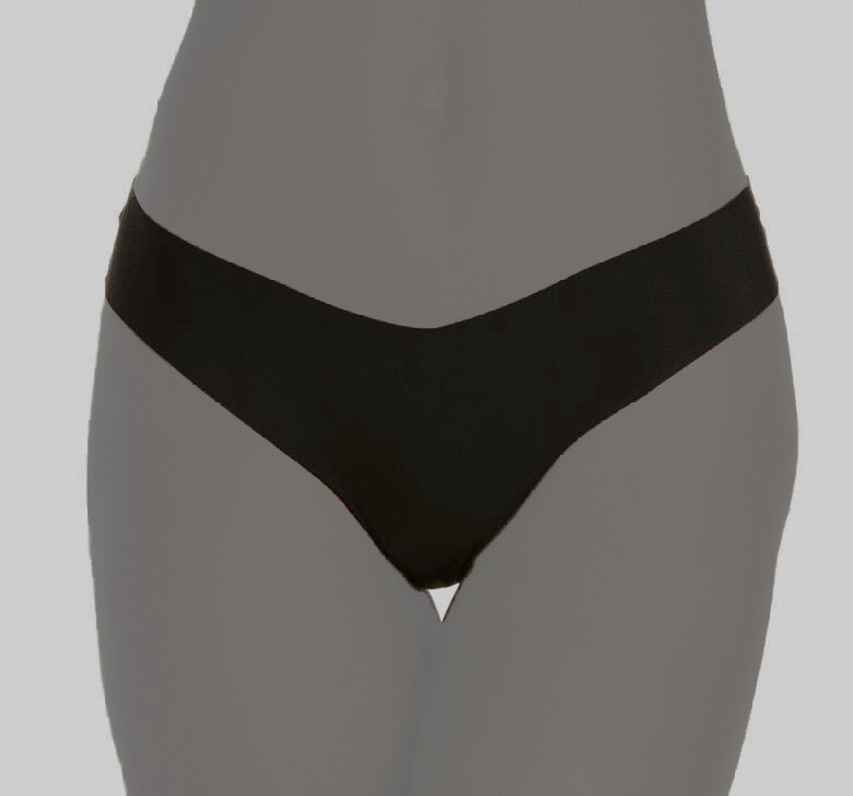 $24 Commando Women’s Black Solid Low Rise Cotton Thong Panty Size S/M