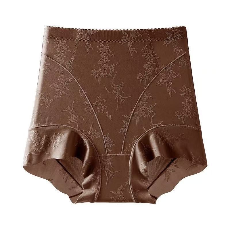 2Pack High Waist Tummy Control Panties Silk Antibacterial Seamless Shaping Brief