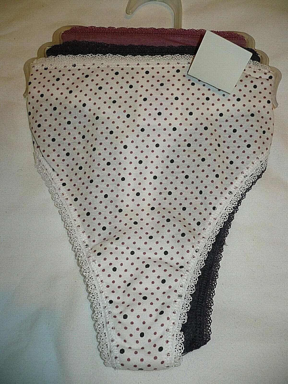 Secret Treasures Women’s Cotton Thong Panties 3 Pair Size Small (5) Purples