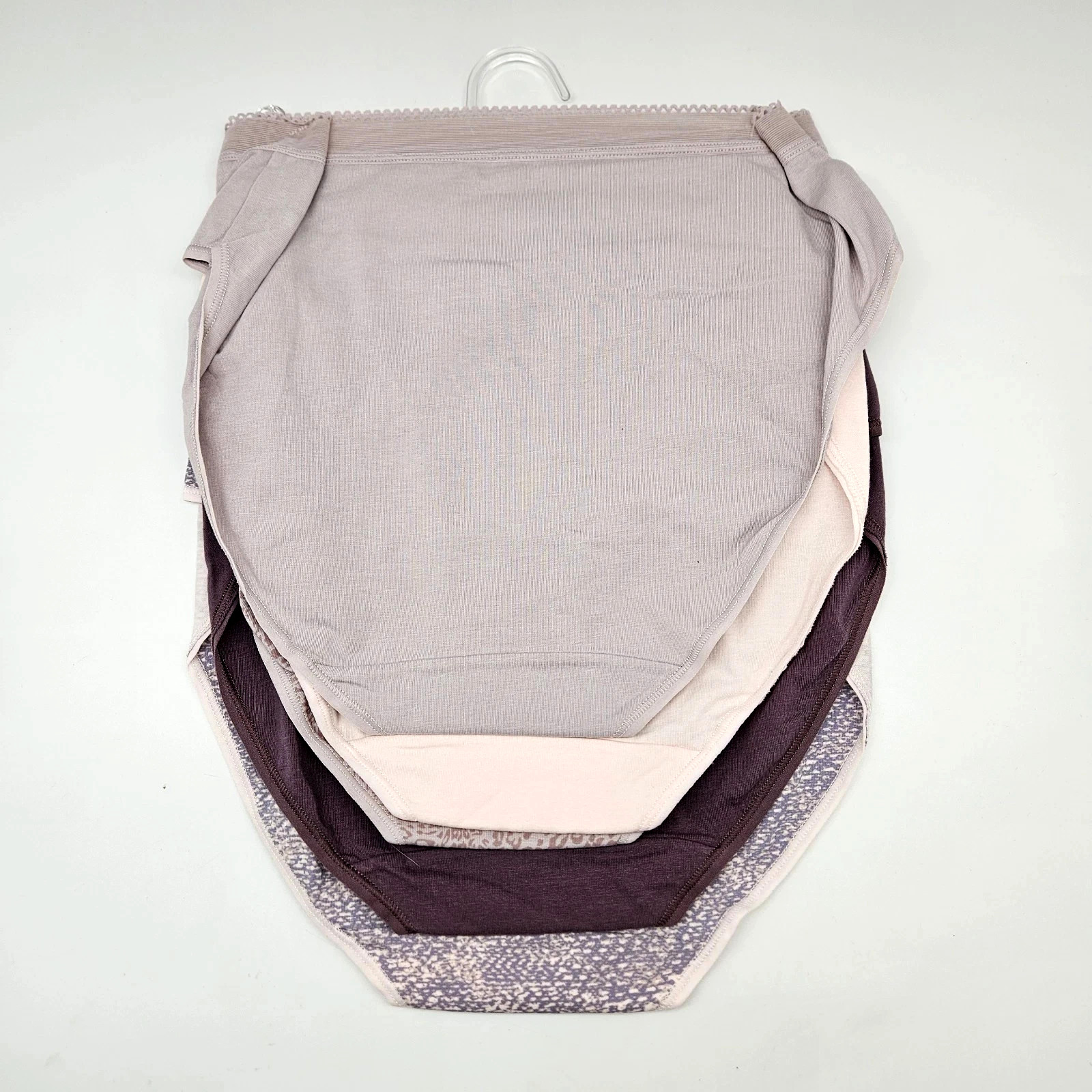 Bali 5-Pair BRIEF Panty underwear Cotton DRCL61 multi Women ~ 8/XL $42.