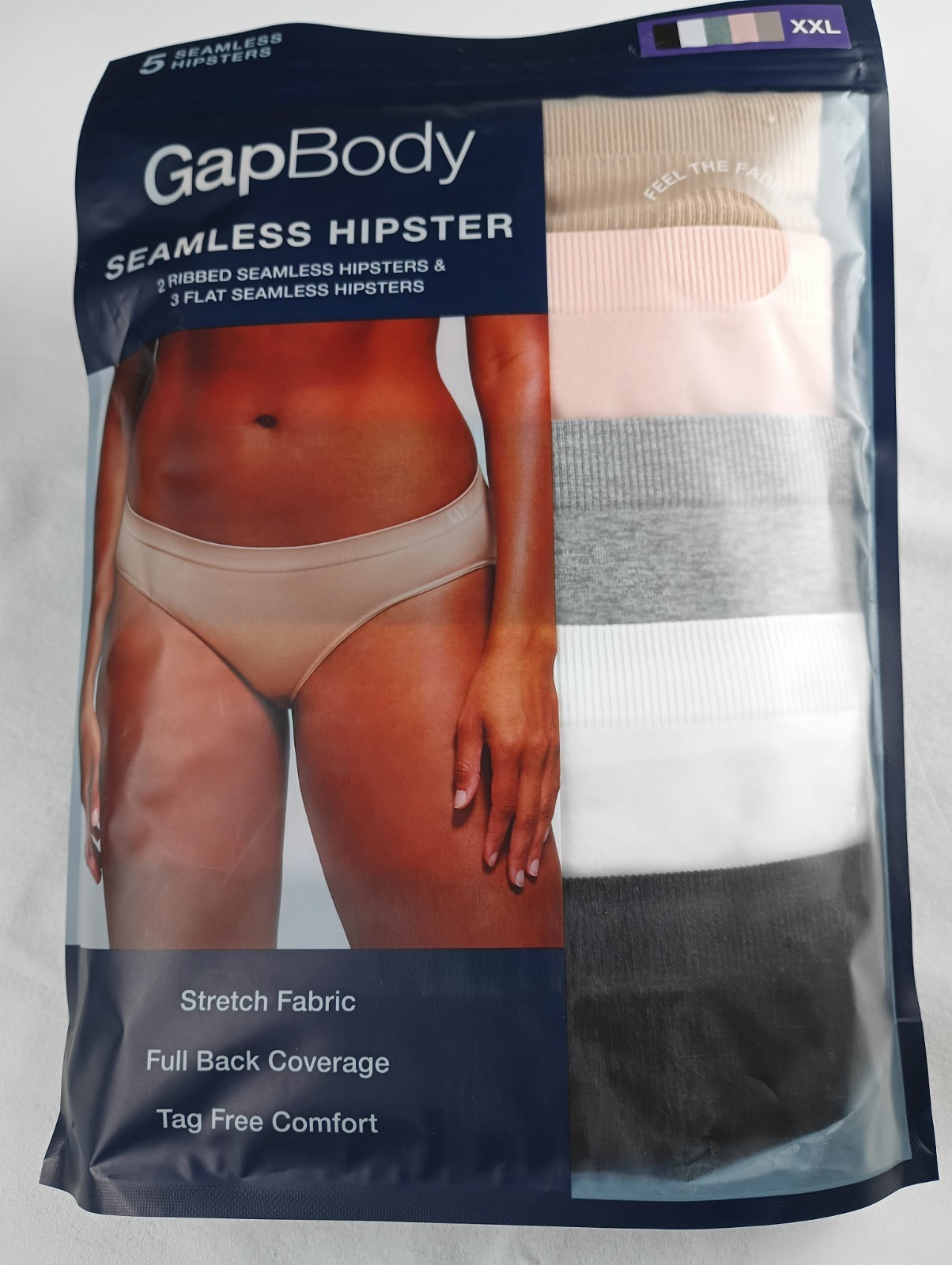 GapBody Seamless Hipster Women’s Panty Sz XXL 5 Pack NIP Tag Free