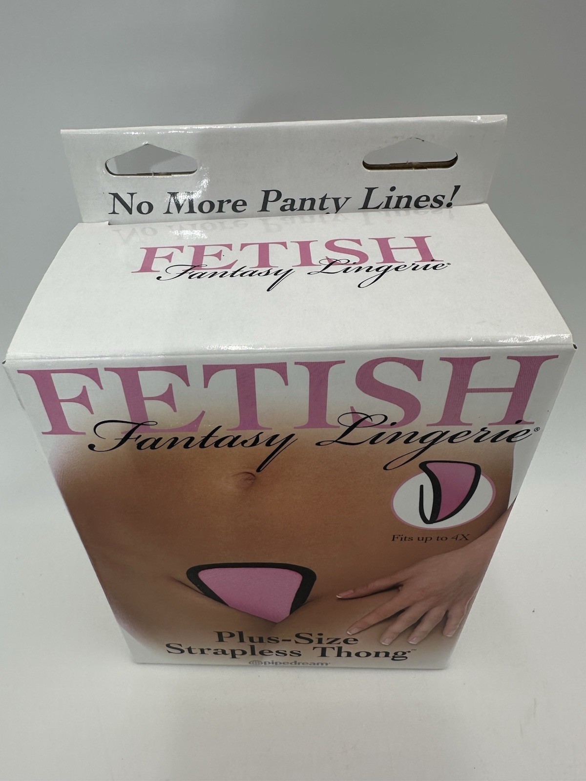 Plus Size Strapless Thong Underwear Fetish Brand Adult Lingerie Pink New In Box
