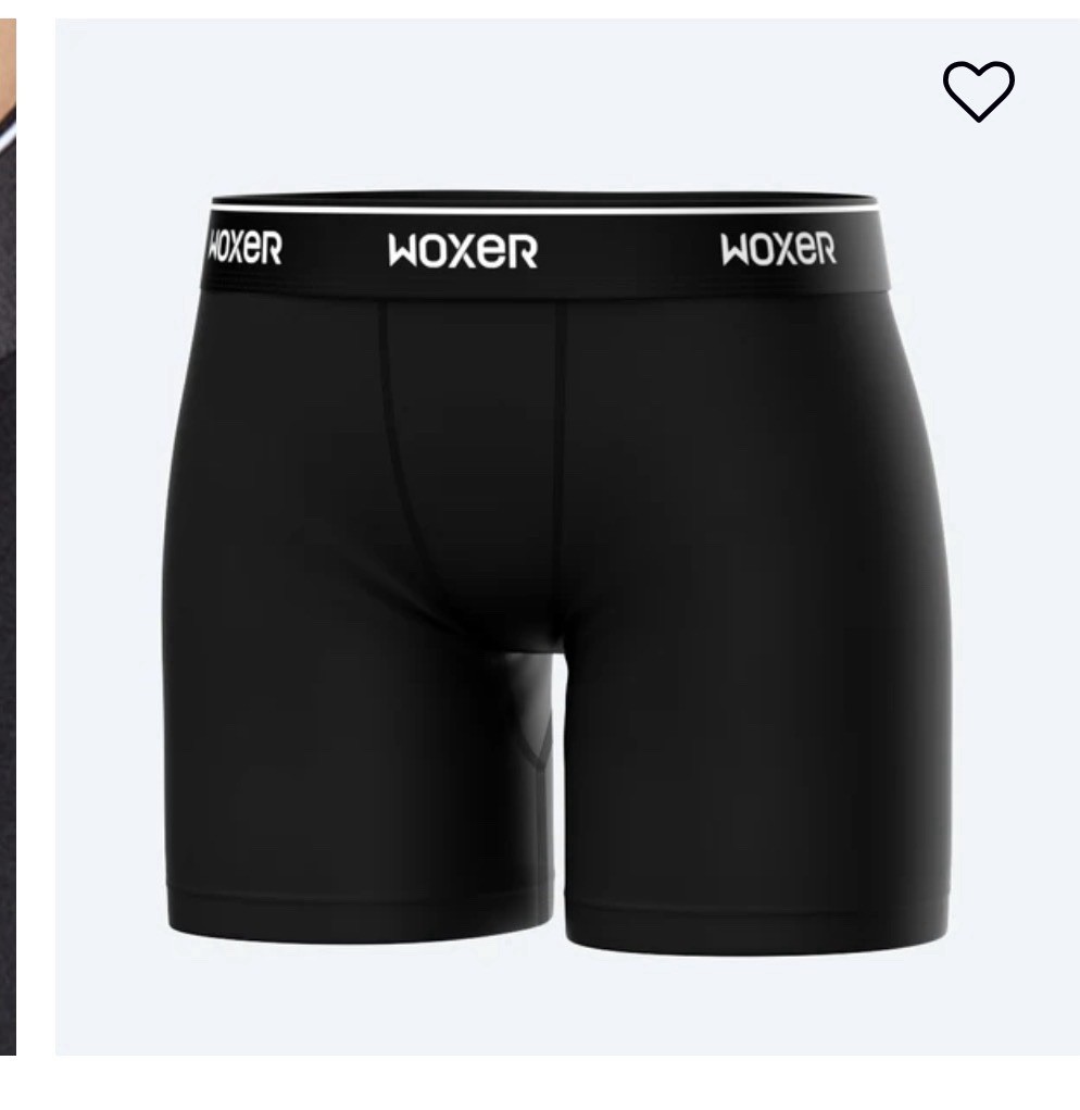 Woxer Pad Liner Boxer Briefs Black 2.0 Womens XL New