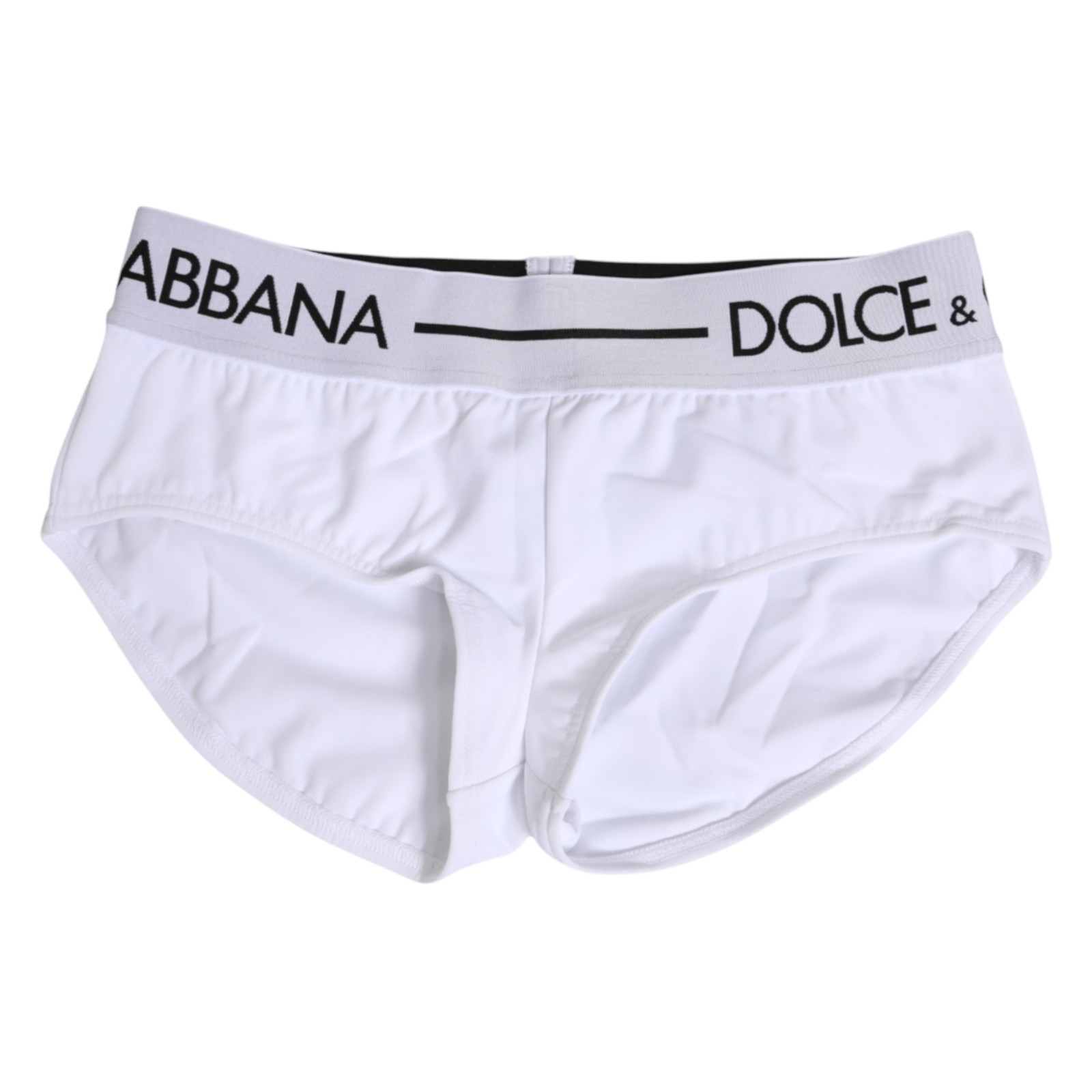 DOLCE & GABBANA Underwear White Nylon Logo Waistband Shorts IT40/US6/S 340usd