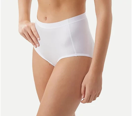 Breezies Set of 4 Nylon Microfiber Hi-Cut Panty-Tonal-Medium-A287800-NEW