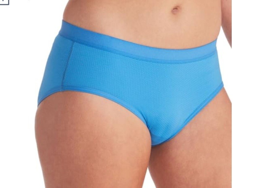 NWT EXOFFICIO GIVE-N-GO 2.0 Sport Hipster Travel Panty Underwear BLUE XL (16-18)