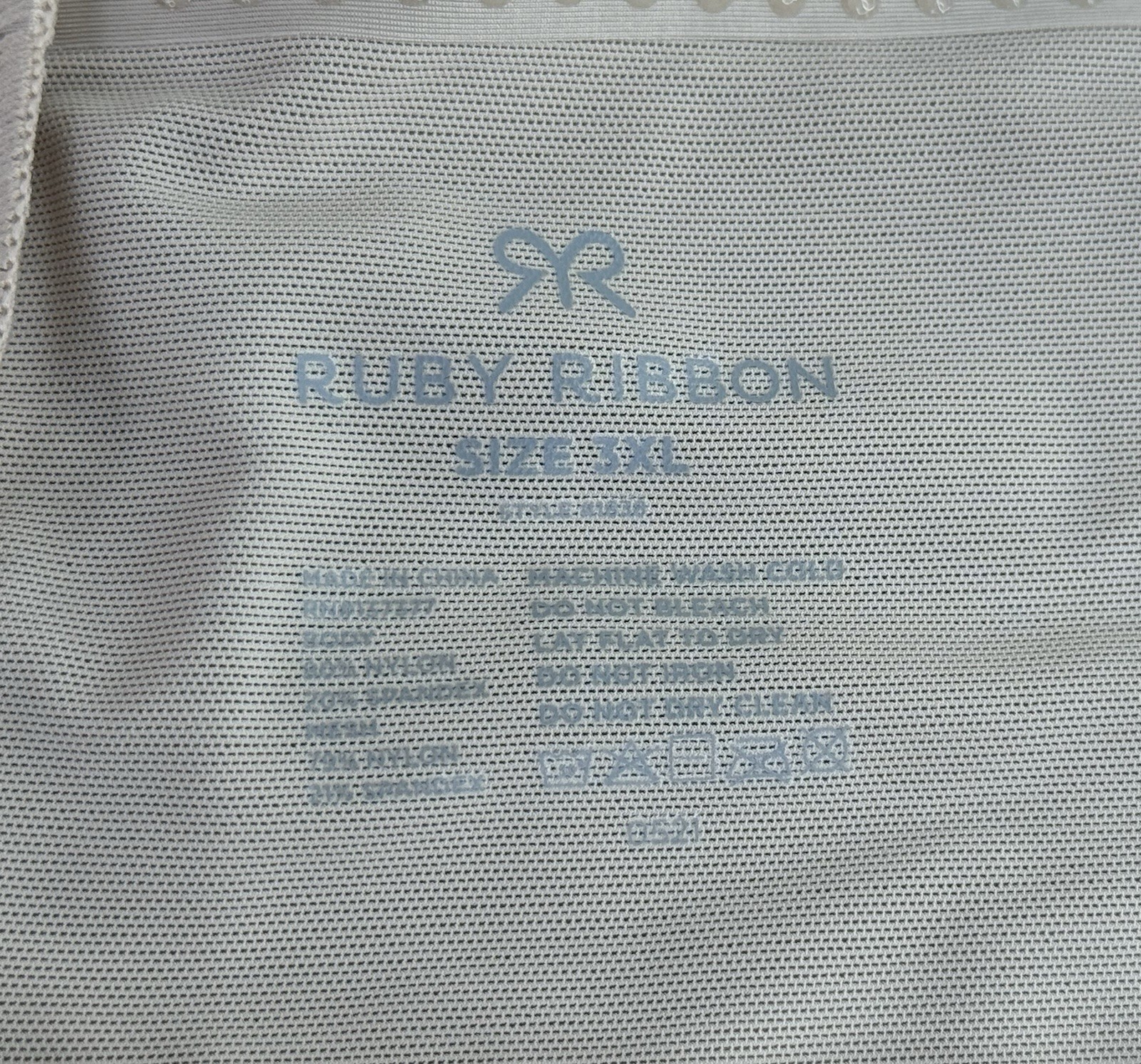 Ruby Ribbon Panty Brief Shaping Underwear Sz 3XL Nude Color Breathable NEW NWT