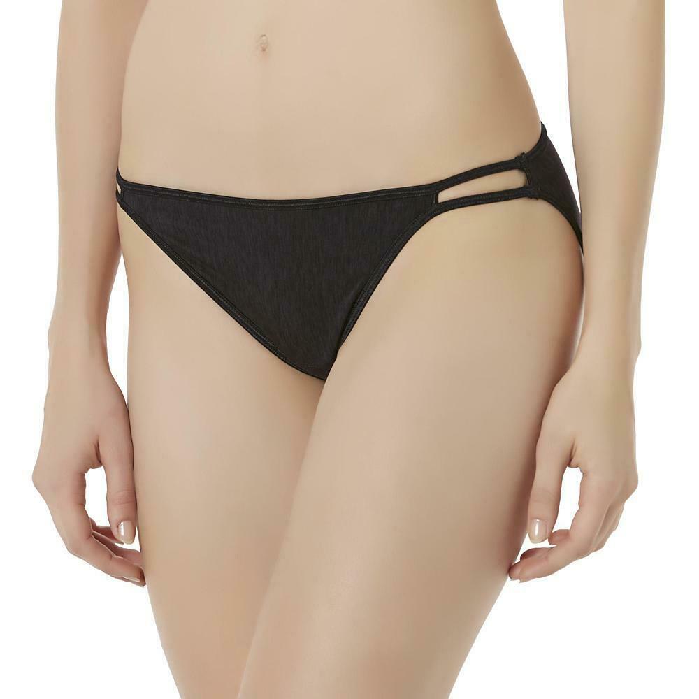 RADIANT VANITY FAIR 3 PACK BIKINI STRING PANTIES BLACK,BEIGE, CREAM 10 XXXL