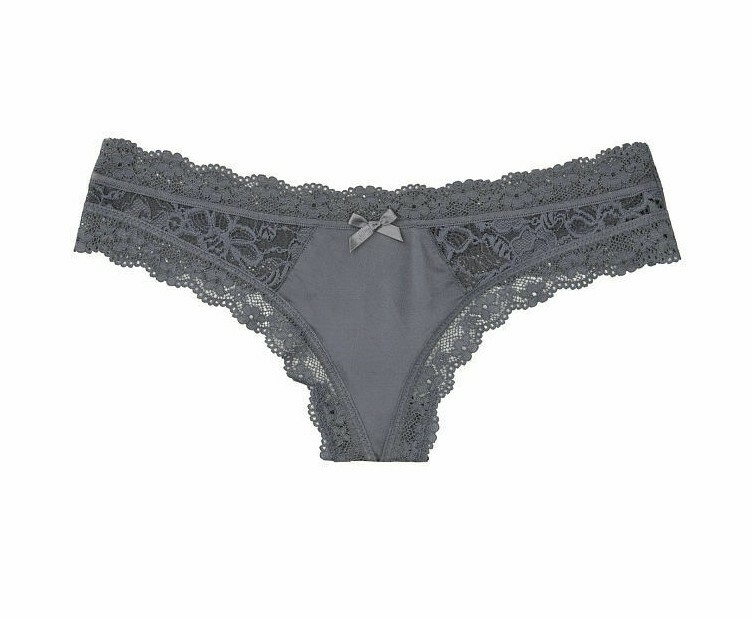 Victorias Secret Lace Side THONG Panty Panti Floral SEXY Satin Silk NWT Stretchy