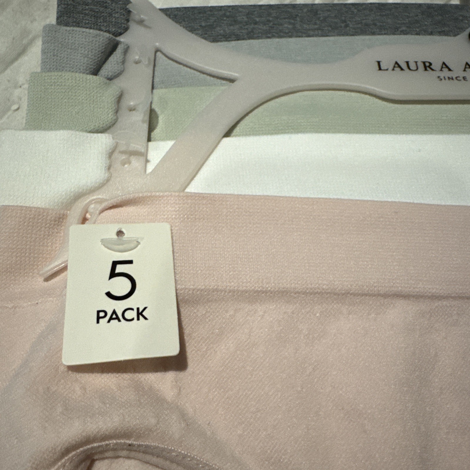 Laura Ashley Panties Briefs Underwear 5 Pack Size Medium Bottoms Spandex Nylon