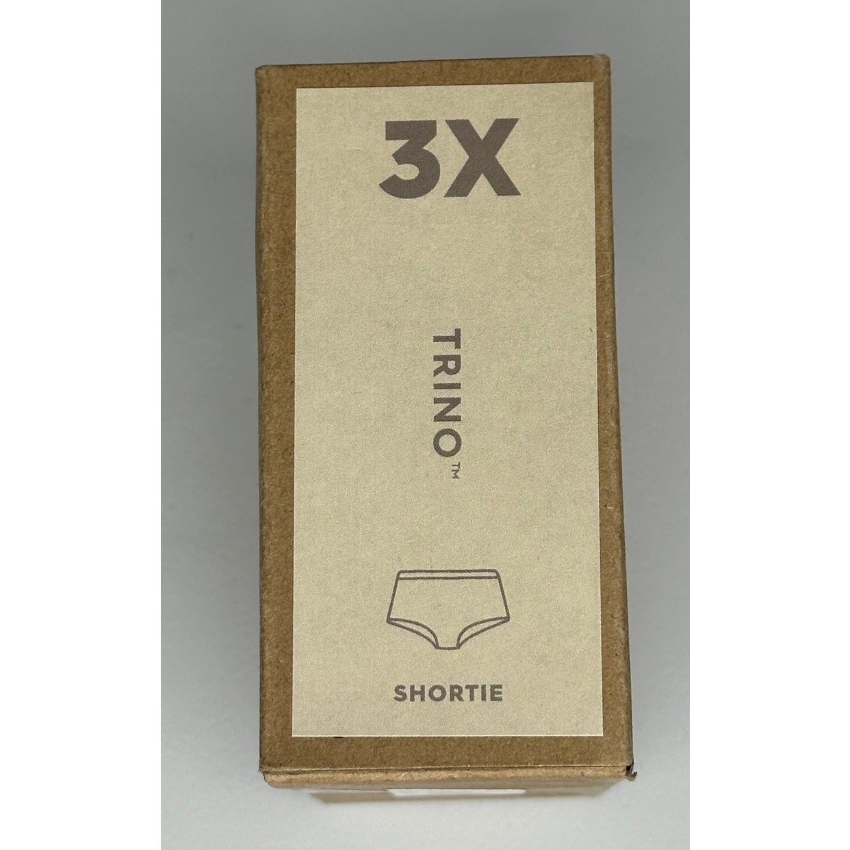 New Allbirds Trino Shortie Panty Wheat Cream 3X Rare Discontinued Merino Tree