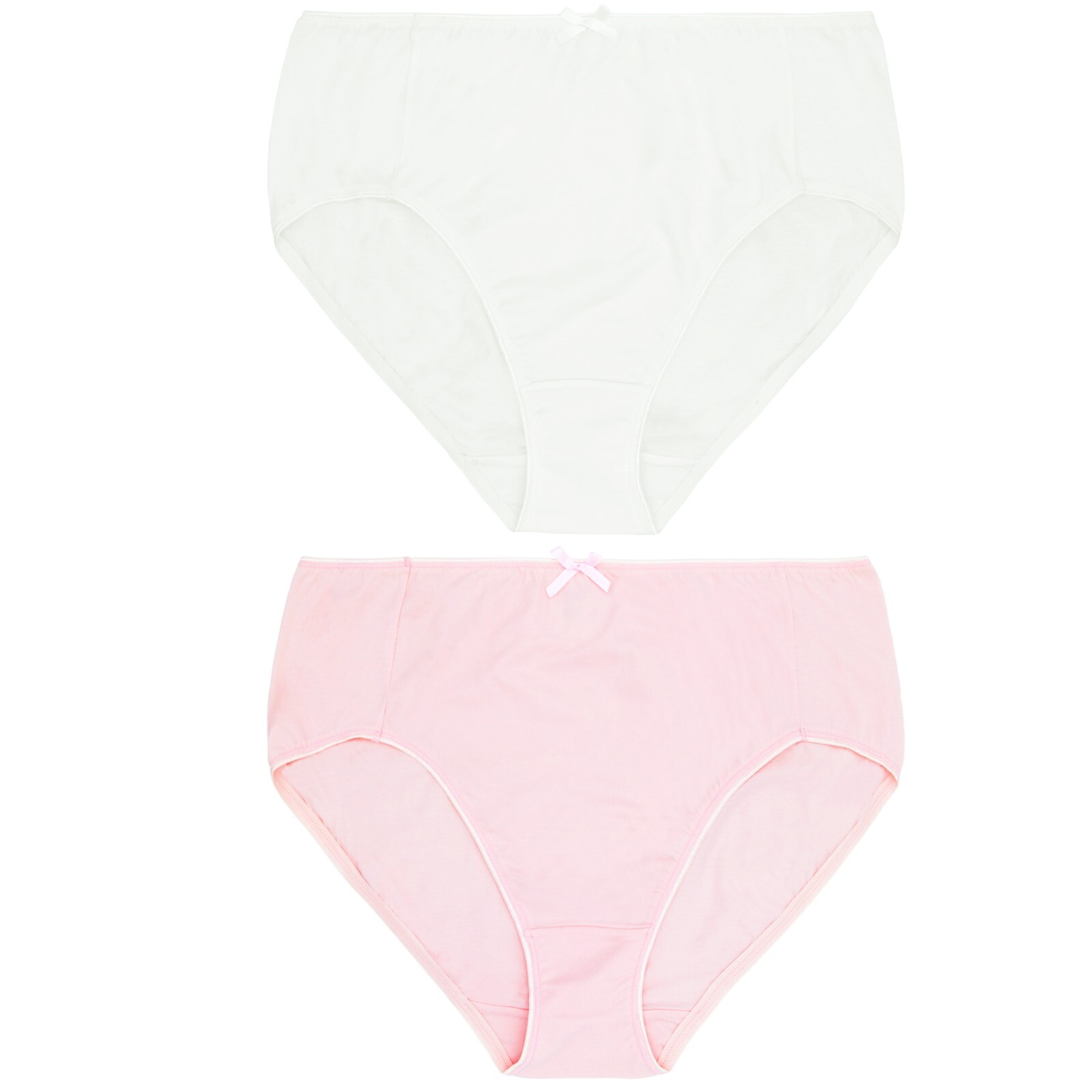 Curve Muse Women’s 100% Cotton Bikini Briefs Panties Underwear 6 Pack