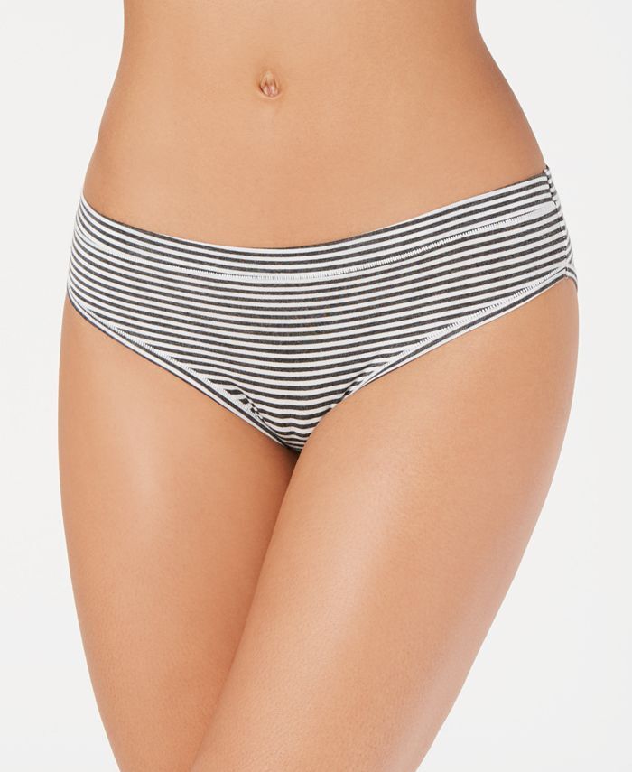 Alfani Ultra Soft Mix-and-Match Bikini Underwear Black Striped