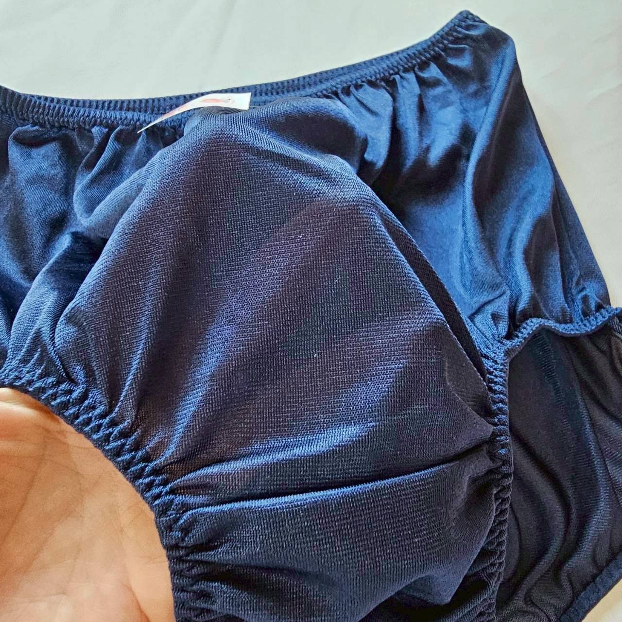 6pcs Nylon Underwear Panties Comfort Woman Man Briefs High Waist 36″-42″ XL/Blue