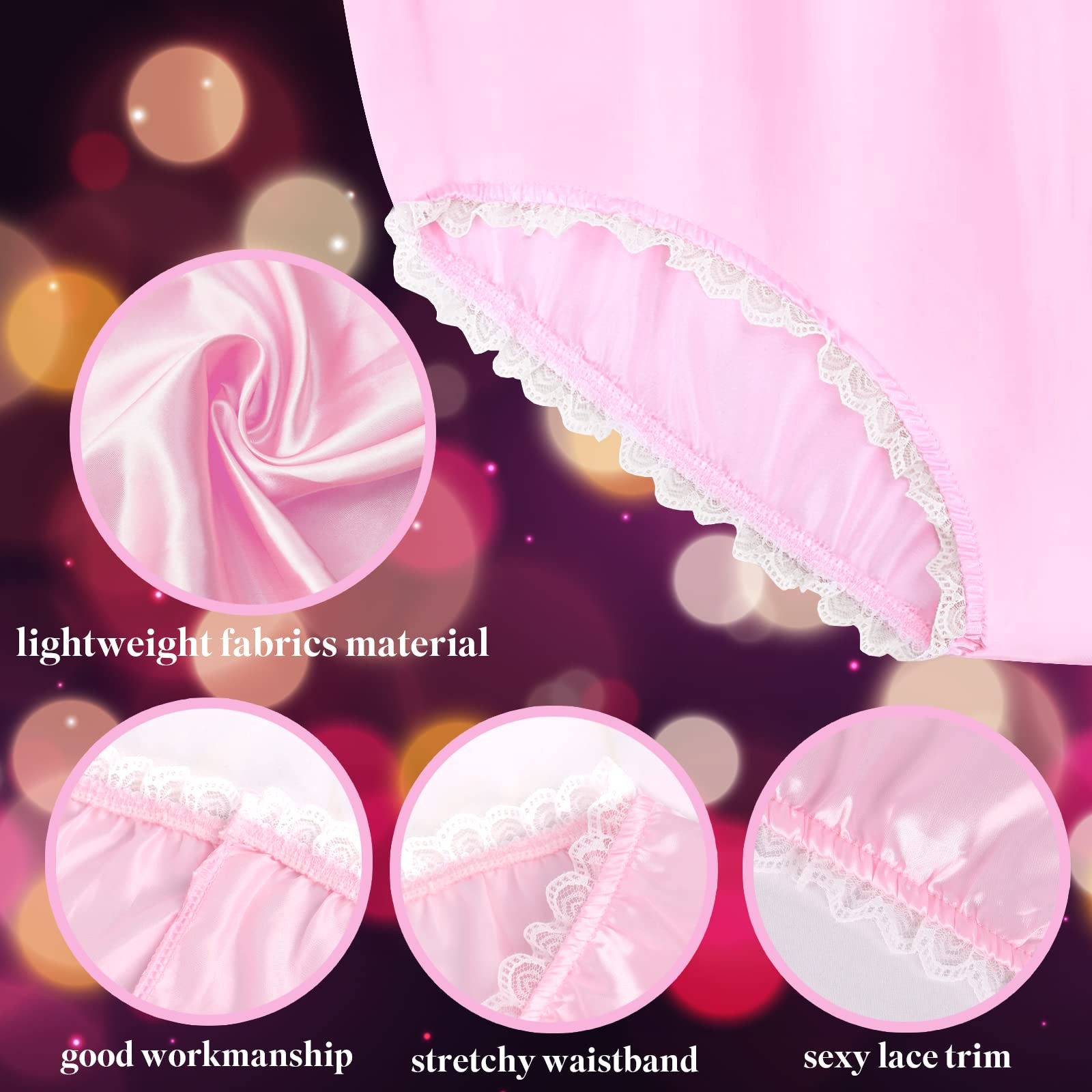 FreeNFond Granny Panties Funny Gag Gifts for Adult X-Large-XX-Large, Pink