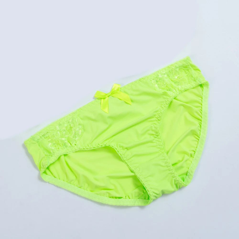 Solid Seamless Panty Set Invisible Low Waist Briefs Underwear Women 2PCS Set