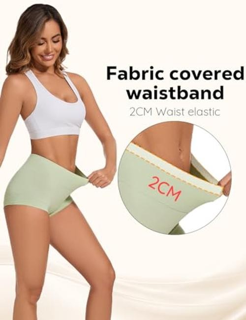 5 Pack Womens Cotton High Waisted Full Coverage 4X-Large Multicolor-5pack