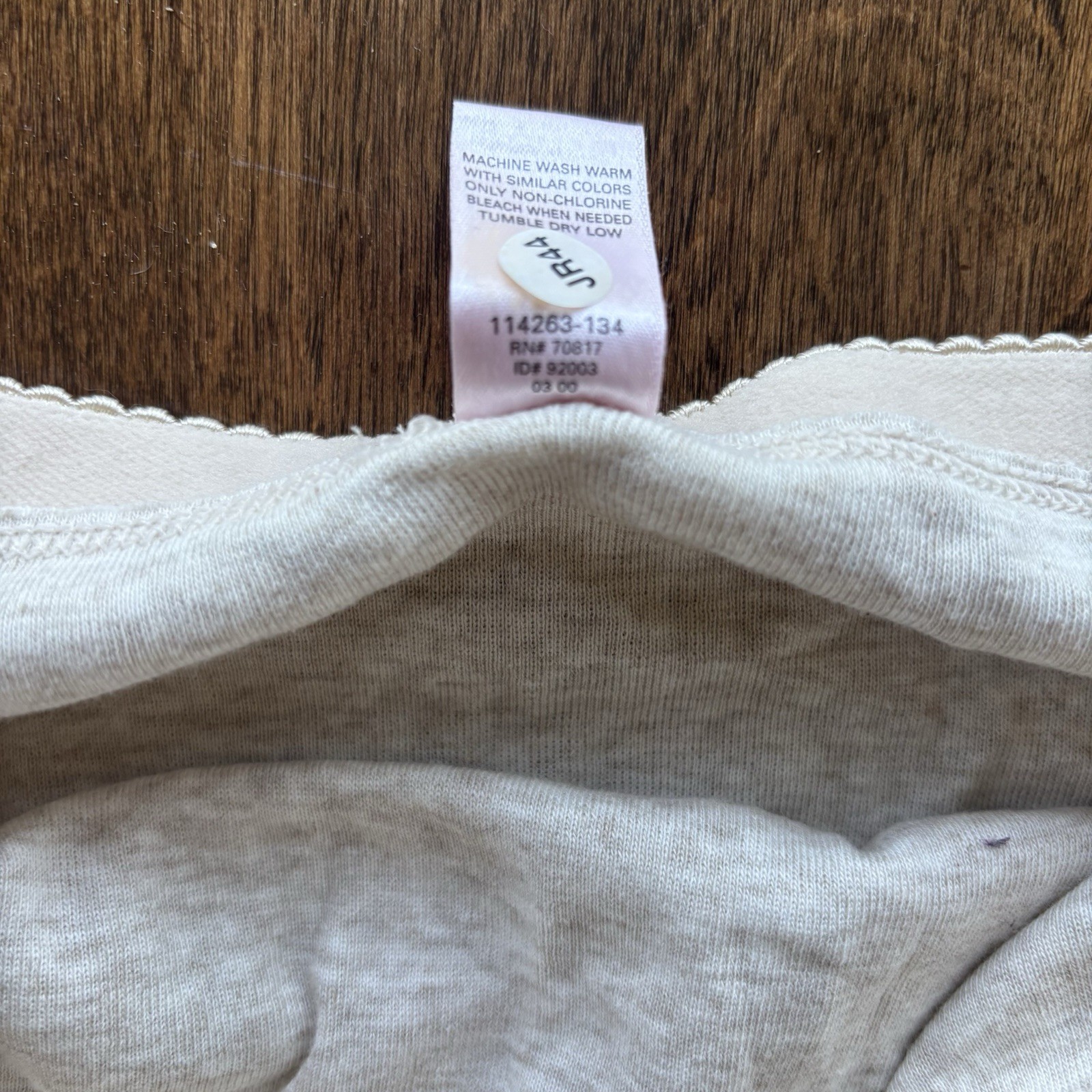 Vtg Victoria’s Secret 100% Cotton Hi-Leg Bikini Panty Heather Oatmeal Small 2000