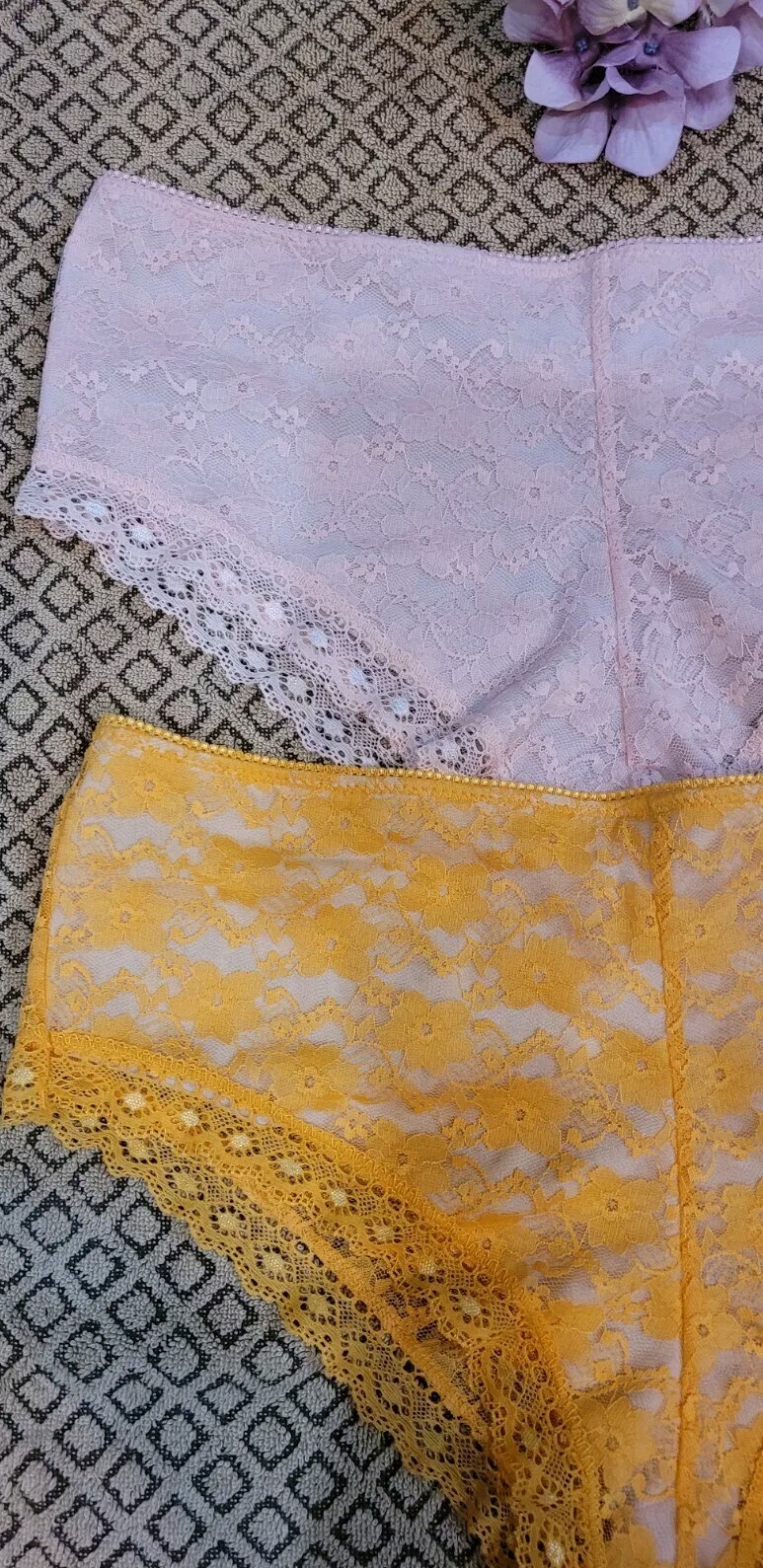 3X PRIMA VALENTINA 848072 2 Pr SEXY LACE BOYSHORT PANTIES $22.00