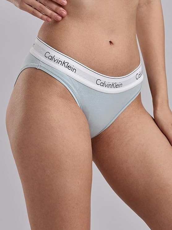 CALVIN KLEIN Icon Cotton Modal Bikini BLUE L