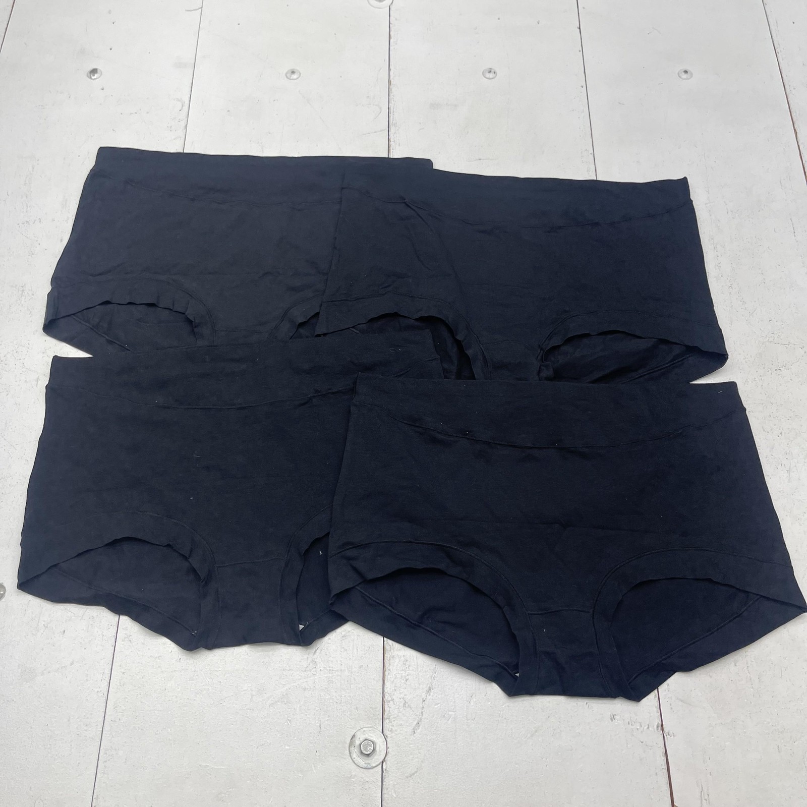 Boyshort Underwear Womens 4XL Black High Waist Cotton Spandex Briefs Lot 4