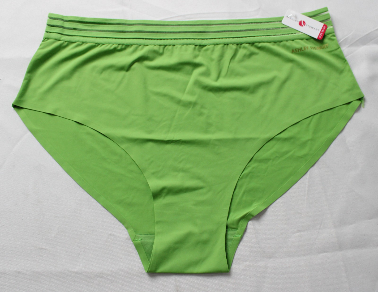 Ashley Stewart Women’s Sheer Waist Microfiber Briefs DH3 Foliage 18/20 NWT