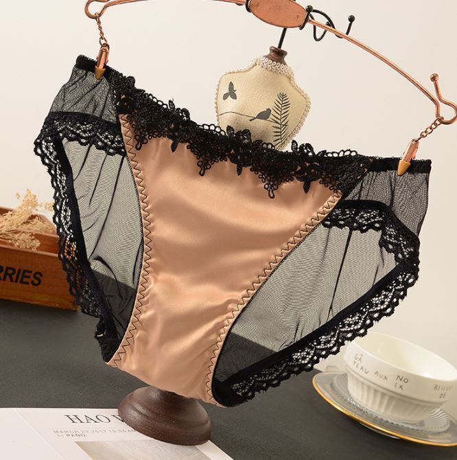 1/5 Pack Lot Women Lace Satin Panties Underwear Low Waist Sheer Sexy Lingeries