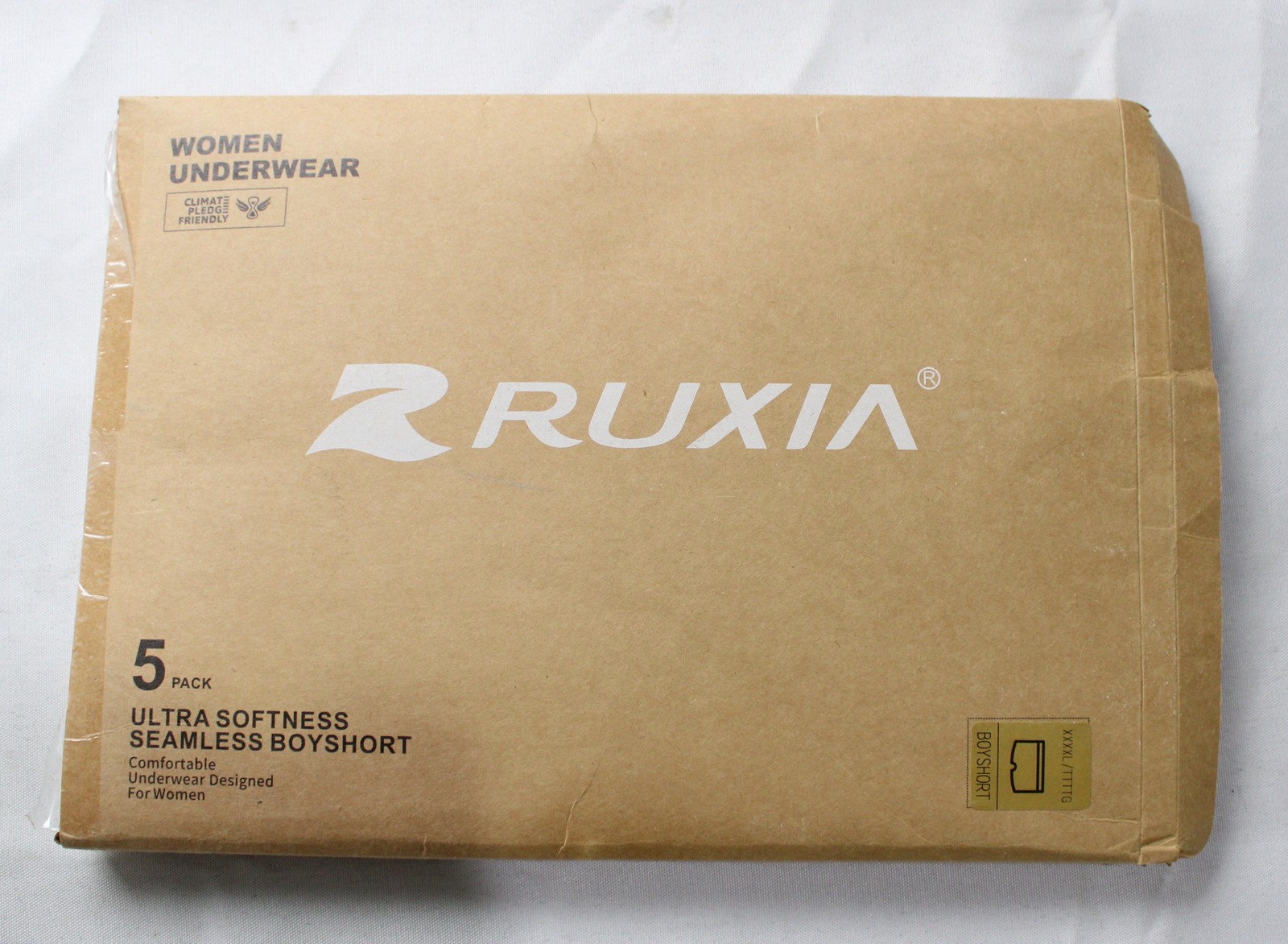 Ruxia Women’s Seamless Nylon Stretch Boxer Briefs DH3 Multicolor 4XL NWT