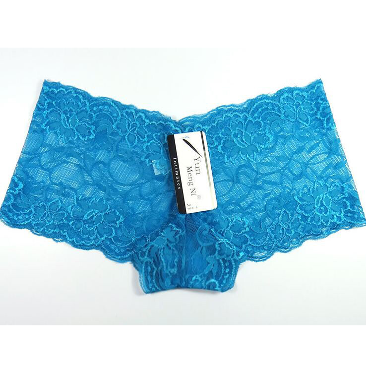 6 Pack Sexy Women Boyshort Lace Bikini Panties Floral Briefs Hipster Underwear