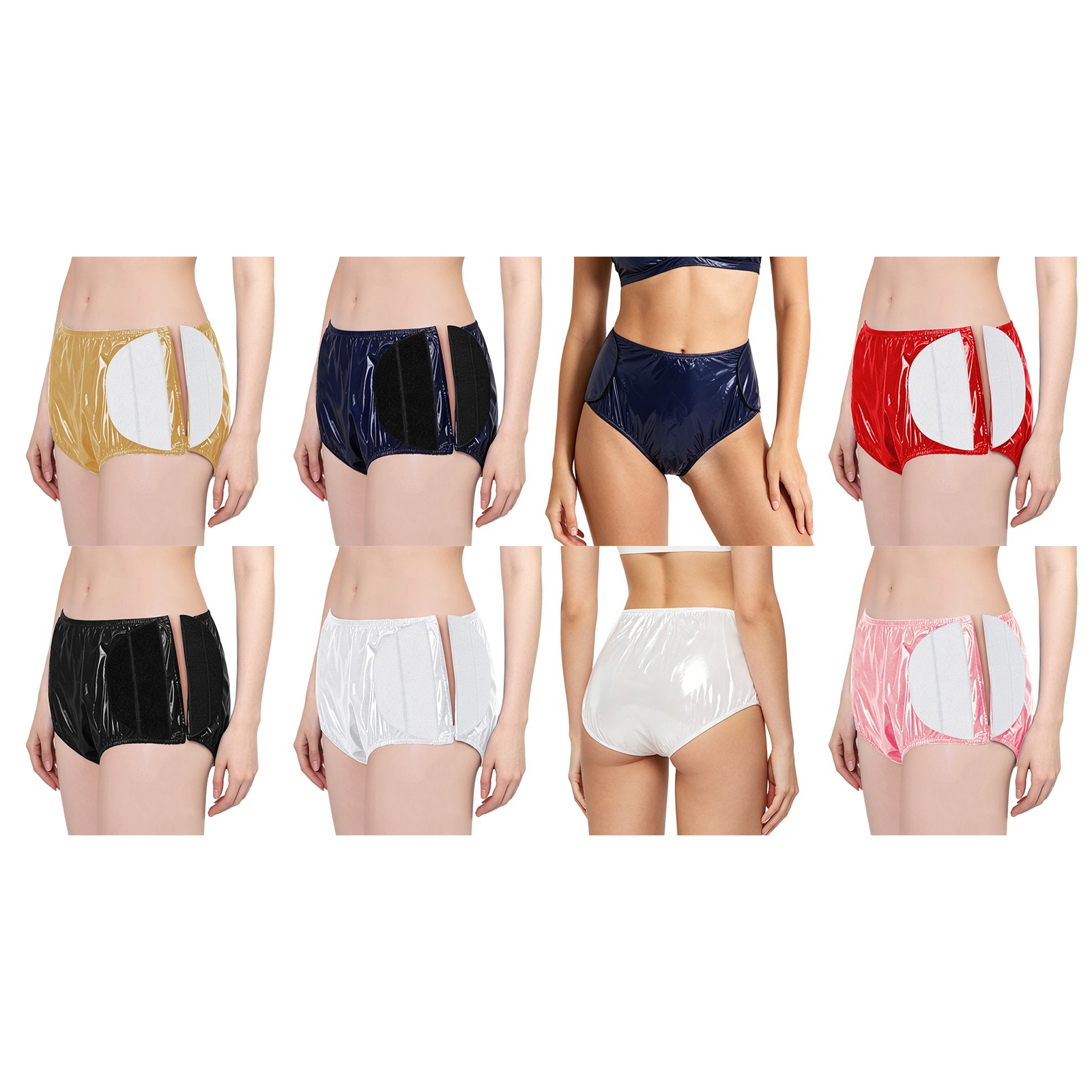 Women Diaper Cover Elastic Band Special Needs Easy To Clean Incontinence Briefs