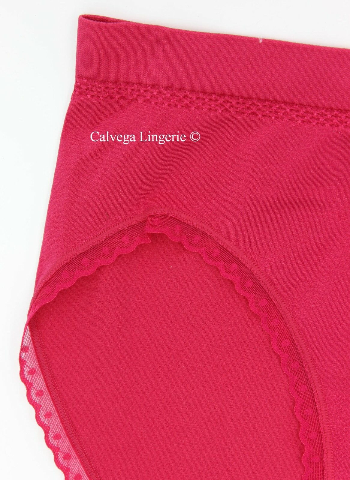 NWT Wacoal 871374 “B-Smooth Pretty” Seamless Nylon Hi-Cut Panty, Raspberry (615)
