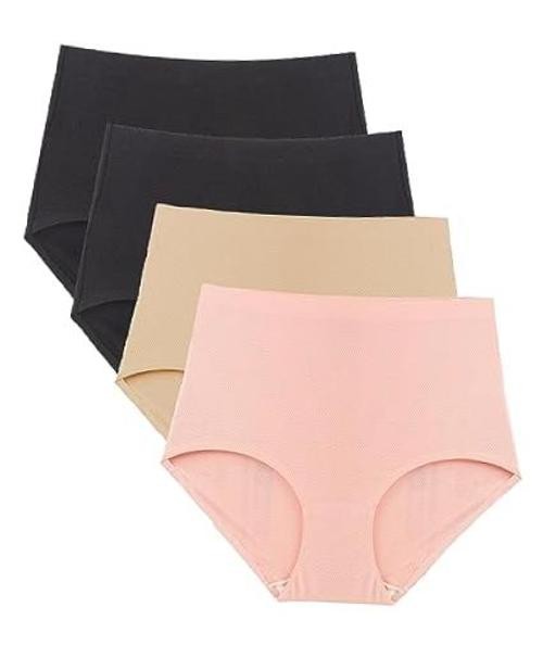 Seamless Laser Cut 5X-Large Plus Performance Mesh High-waist – 4pack