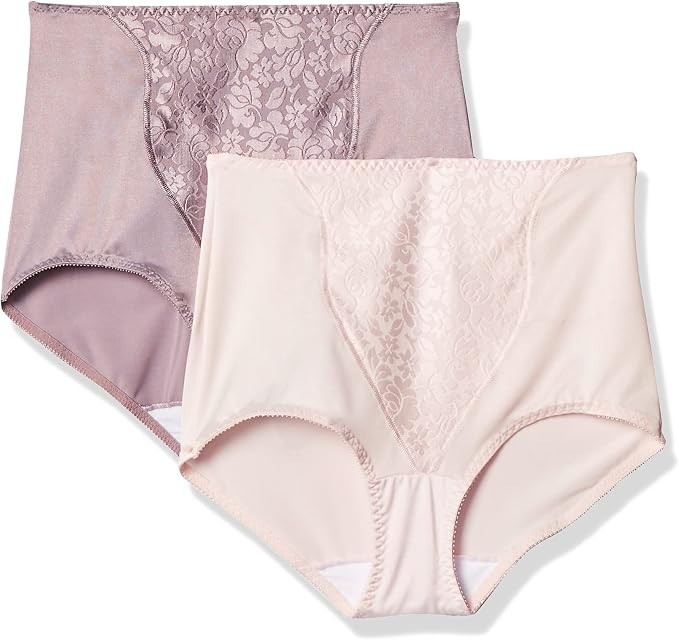 Bali Womens Double Support Light Control DFX372 2 Pk Shapewear Briefs Sz 2XL $33