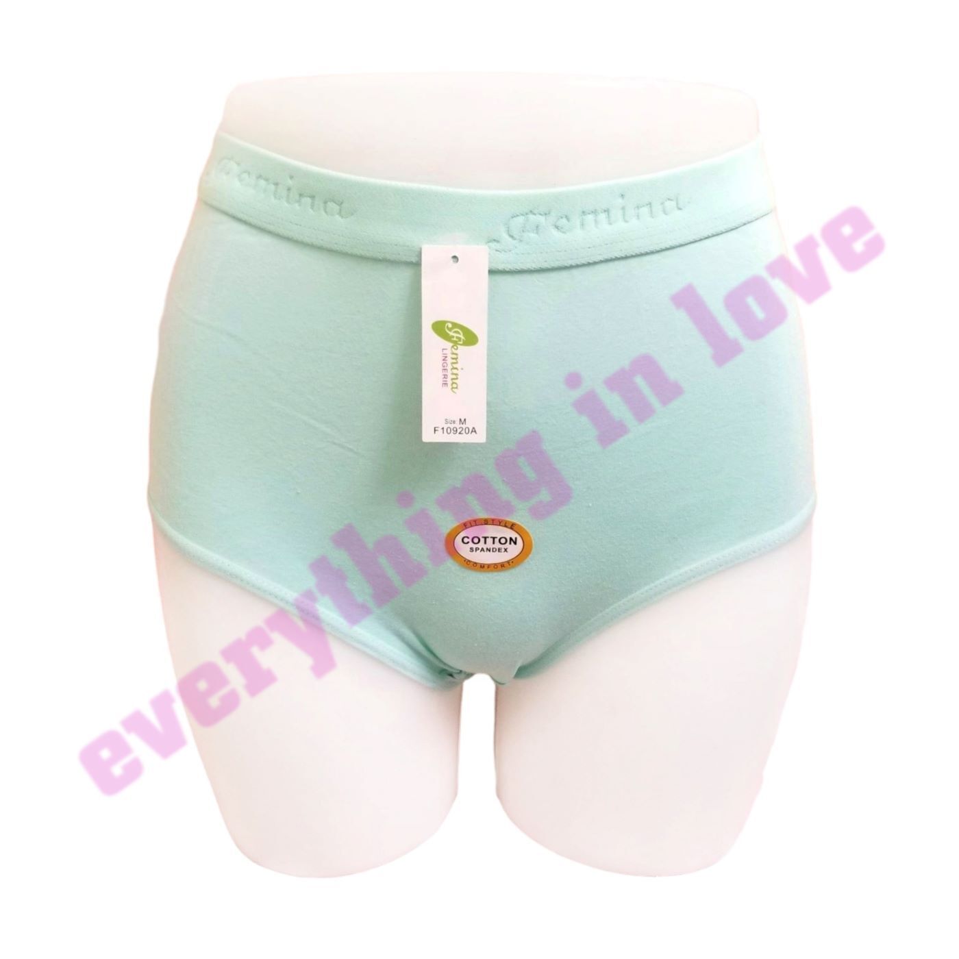 Women Plus Soft Elastic Band Cotton High Waist Comfort Brief Panties Underwears