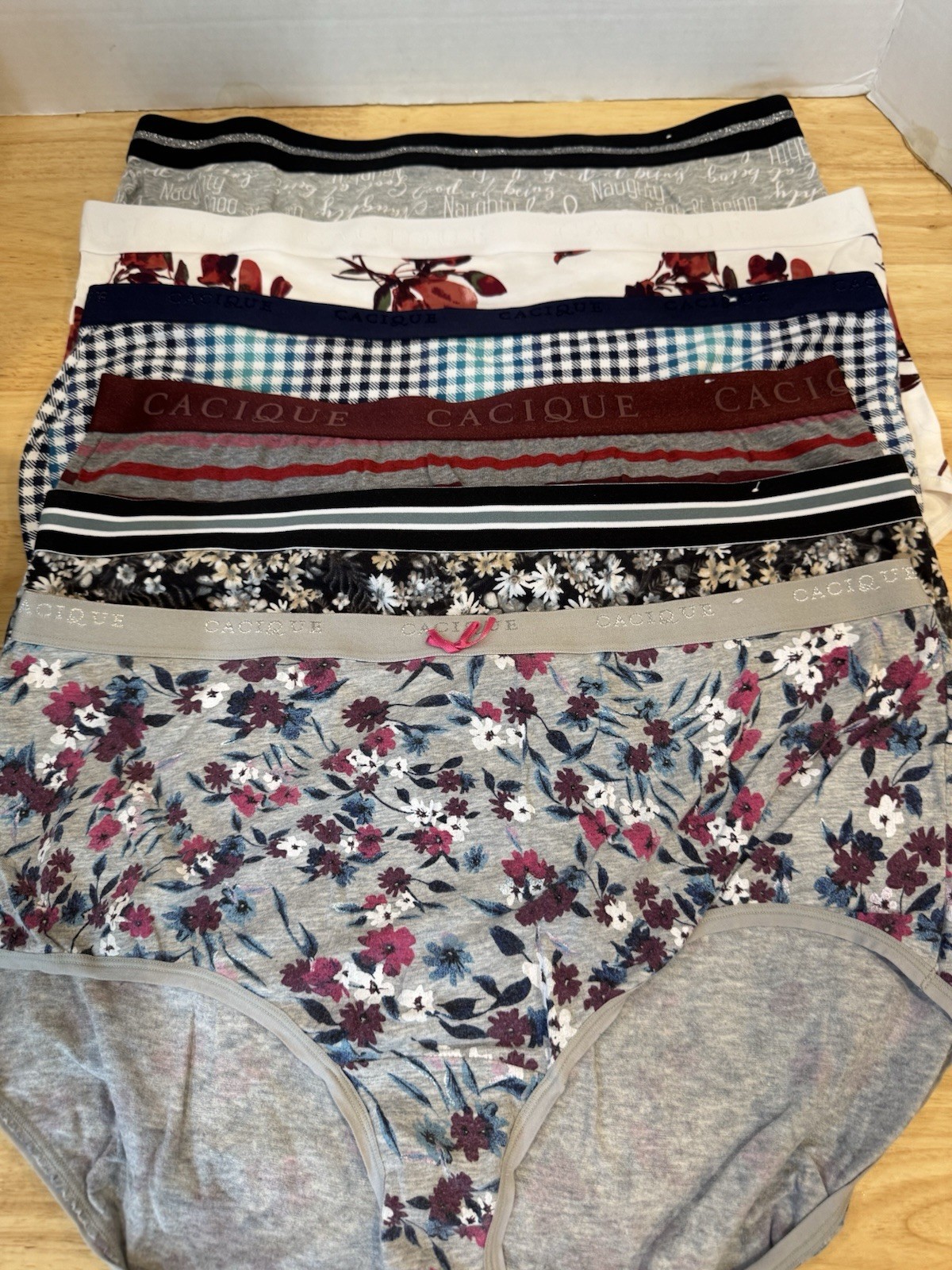 Lane Bryant size 18-20 Cacique Cotton Full Brief Panty 6 Pair NEW no tags #306