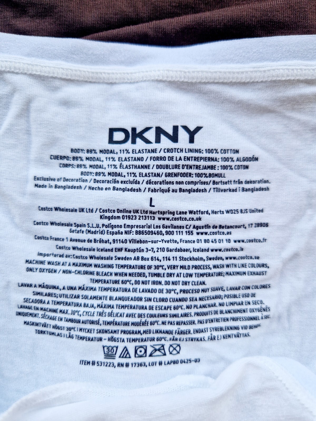 DKNY 3 Pack Modal Panties – Underwear for Woman Size L brand new without box