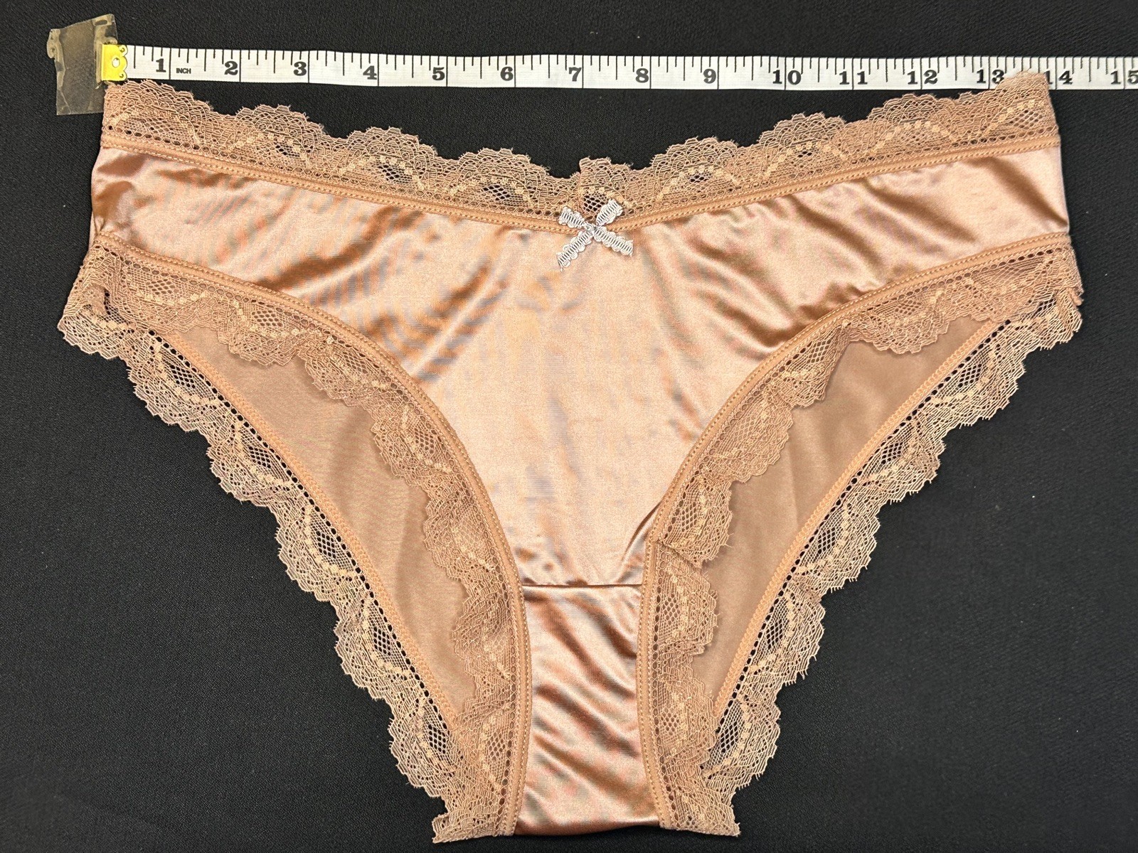 Super Sexy~Glossy Look Second Skin Satin Buttery Soft Mid-Rise Panties XL NEW